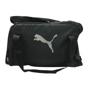 Puma Small Duffel Bag Mens Black Silver Logo